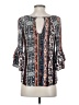 A. Byer 100% Rayon Blue 3/4 Sleeve Blouse Size S - photo 2
