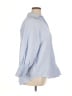 Unbranded 100% Polyester Blue 3/4 Sleeve Blouse Size XL - photo 4