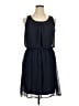 AB Studio 100% Polyester Solid Blue Casual Dress Size XL - photo 1