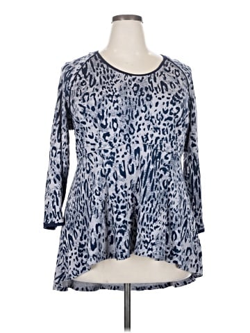 Melissa McCarthy Seven7 3/4 Sleeve Blouse (view 1)