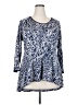Melissa McCarthy Seven7 Blue 3/4 Sleeve Blouse Size 2X - photo 1