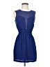 BCBGMAXAZRIA 100% Polyester Solid Blue Cocktail Dress Size XXS - photo 1