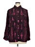 Notations 100% Polyester Print Burgundy Long Sleeve Blouse Size 1X - photo 1