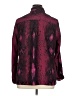 Notations 100% Polyester Print Burgundy Long Sleeve Blouse Size 1X - photo 2