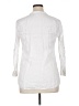 Zara White 3/4 Sleeve Button-Down Shirt Size XL - photo 2