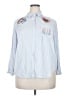 Torrid 100% Rayon Blue Long Sleeve Blouse Size 2X Plus (2) - photo 1