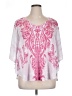 Moa Moa 100% Polyester Pink 3/4 Sleeve Blouse Size XL - photo 1
