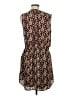 Gap 100% Polyester Floral Black Casual Dress Size M - photo 2