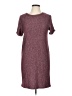 Everly Tweed Burgundy Casual Dress Size L - photo 1