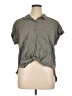 Splendid Gray Short Sleeve Blouse Size XL - photo 1