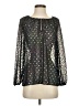 J.Crew 100% Polyester Polka Dots Black Long Sleeve Blouse Size S - photo 1