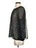 J.Crew 100% Polyester Polka Dots Black Long Sleeve Blouse Size S - photo 5