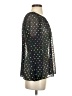 J.Crew 100% Polyester Polka Dots Black Long Sleeve Blouse Size S - photo 4