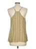 CAbi 100% Polyester Chevron-herringbone Yellow Tank Top Size M - photo 2