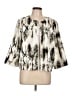 Sag Harbor 100% Polyester Ivory 3/4 Sleeve Blouse Size L - photo 1