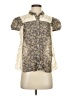 Suno Gold Short Sleeve Blouse Size S - photo 1