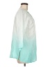 Krazy Kat 100% Cotton Teal 3/4 Sleeve Blouse Size M - photo 4