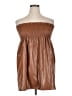 Acting Pro Brown Faux Leather Skirt Size XL - photo 1