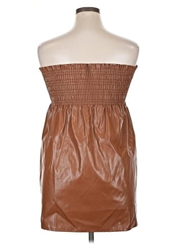 Acting Pro Faux Leather Skirt (view 2)