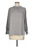 MAISON AMÉLIE 100% Polyester Gray Long Sleeve Blouse Size M - photo 1