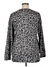 Ellen Tracy Animal Print Gray Pullover Sweater Size XL - photo 2