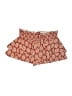Shein 100% Viscose Paisley Red Shorts Size 12 - photo 1