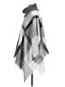 Contempo 100% Acrylic Checkered-gingham Gray Poncho One size - photo 5