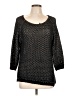 Dex Polka Dots Black Pullover Sweater Size L - photo 1