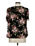 Tamara H. 100% Polyester Floral Black Short Sleeve Blouse Size M - photo 2