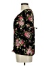 Tamara H. 100% Polyester Floral Black Short Sleeve Blouse Size M - photo 5
