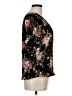 Tamara H. 100% Polyester Floral Black Short Sleeve Blouse Size M - photo 4