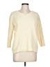 Karen Scott 100% Cotton Yellow Pullover Sweater Size L - photo 1