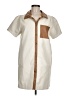 Fate 100% Polyurethane Tan Casual Dress Size M - photo 1