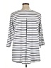 Delancey Studio Stripes Silver 3/4 Sleeve T-Shirt Size 1X - photo 2