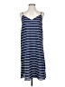Joe Fresh 100% Polyester Stripes Blue Casual Dress Size S - photo 1