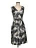 Lela Rose 100% Polyester Tie-dye Black Gray Cocktail Dress Size 4 - photo 1