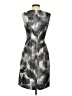 Lela Rose 100% Polyester Tie-dye Black Gray Cocktail Dress Size 4 - photo 2