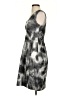 Lela Rose 100% Polyester Tie-dye Black Gray Cocktail Dress Size 4 - photo 5