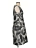 Lela Rose 100% Polyester Tie-dye Black Gray Cocktail Dress Size 4 - photo 4