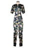 Tanya Taylor 100% Polyester Print Blue Jumpsuit Size 0 - photo 1
