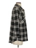 By Design 100% Polyester Plaid Black Long Sleeve Blouse Size S - photo 4