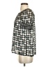 BCBGMAXAZRIA Silver Short Sleeve Blouse Size XXS - photo 5