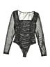 Open Edit Metallic Silver Bodysuit Size XS - photo 1