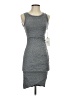 Leith Solid Gray Casual Dress Size XXS - photo 1