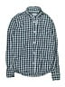 Nordstrom Checkered-gingham Blue Long Sleeve Button-Down Shirt Size 8 - 10 - photo 1