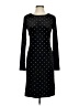 Jennifer Lopez Polka Dots Black Cocktail Dress Size S - photo 1