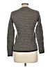 Calvin Klein 100% Merino Wool Chevron-herringbone Gray Wool Pullover Sweater Size M - photo 2