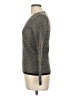 Calvin Klein 100% Merino Wool Chevron-herringbone Gray Wool Pullover Sweater Size M - photo 5