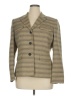 Le Suit Chevron-herringbone Gold Blazer Size 16 - photo 1