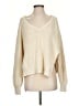 Free People 100% Cotton Metallic Ivory Pullover Sweater Size XS - photo 1